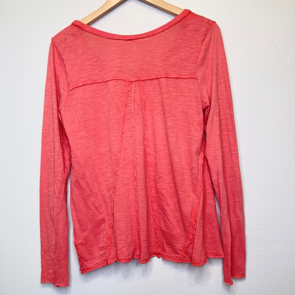 FP | Coral Beaded Long Sleeved Floaty Top - Picture 4 of 15